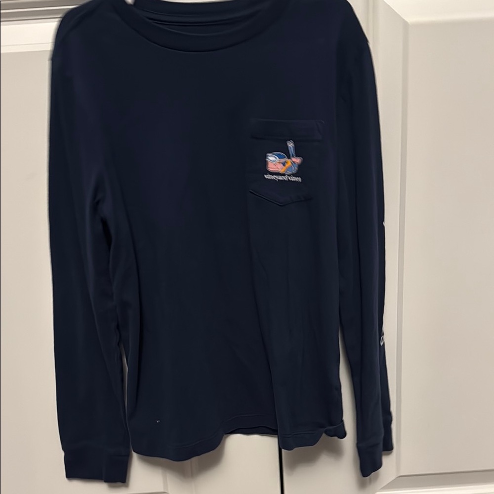 Navy Blue Kids Shirt with Logo